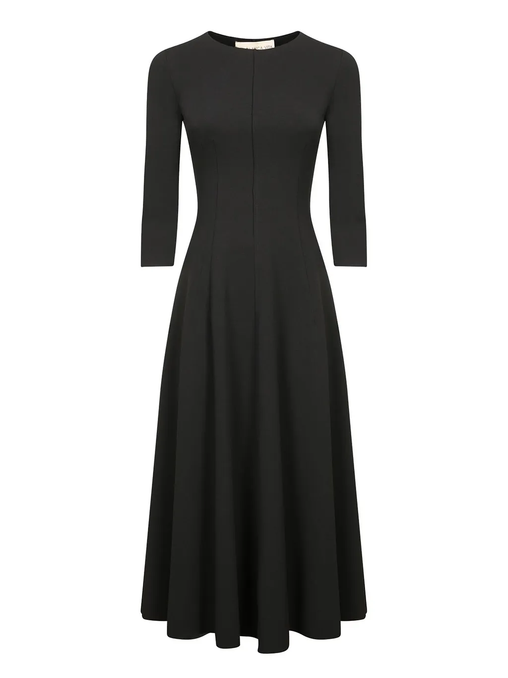 Blanca Vita Paneled Long Sleeve Dress