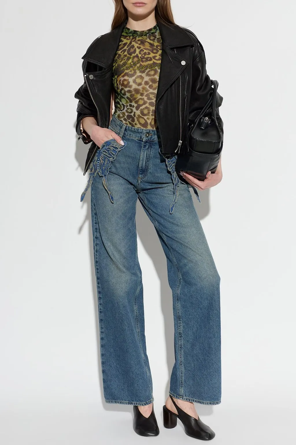 Blumarine Sheer Logo T-Shirt