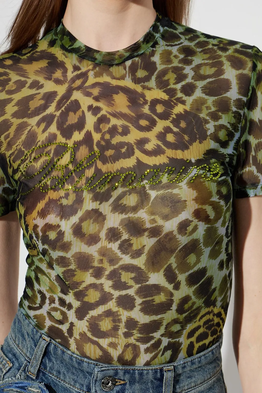 Blumarine Sheer Logo T-Shirt