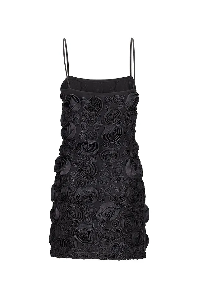 Blumarine Sleeveless Floral-Appliqué Mini Dress