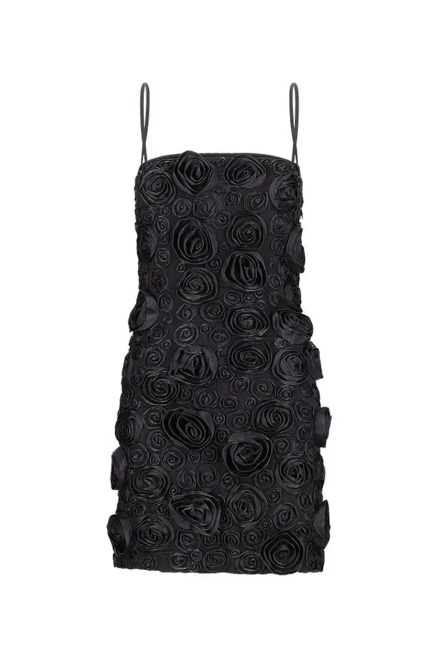 Blumarine Sleeveless Floral-Appliqué Mini Dress