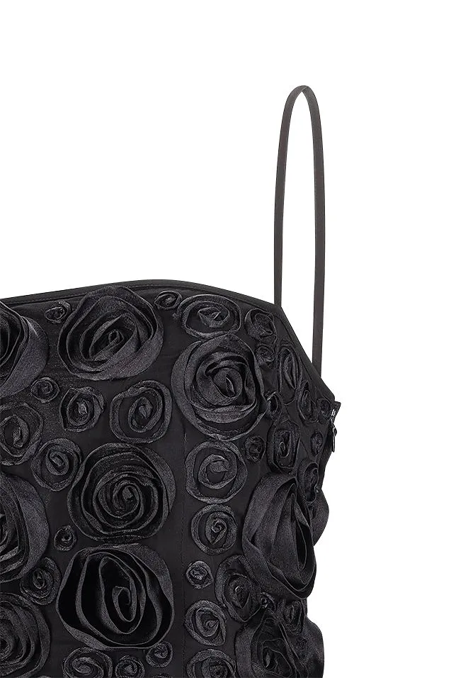 Blumarine Sleeveless Floral-Appliqué Mini Dress