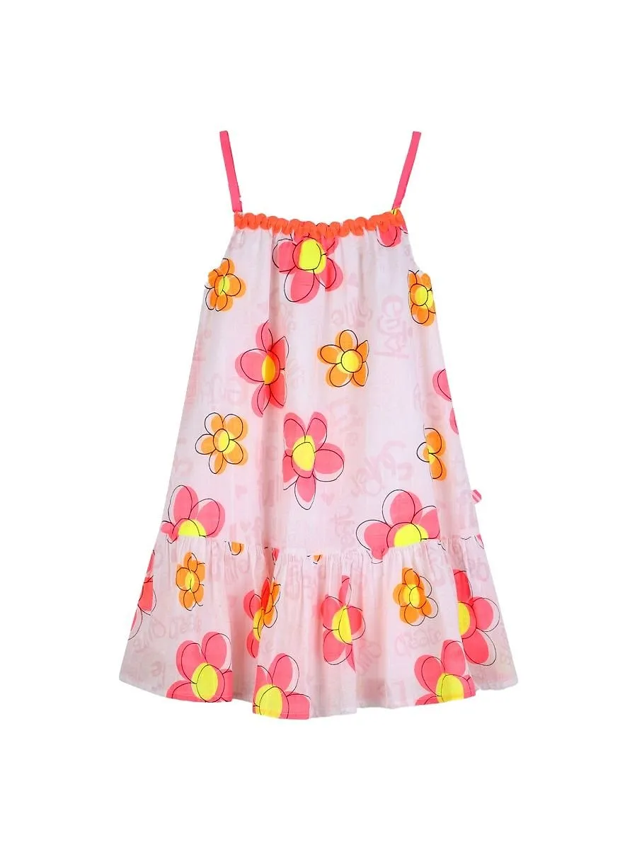 Billieblush Floral Ruffled Strap Dress
