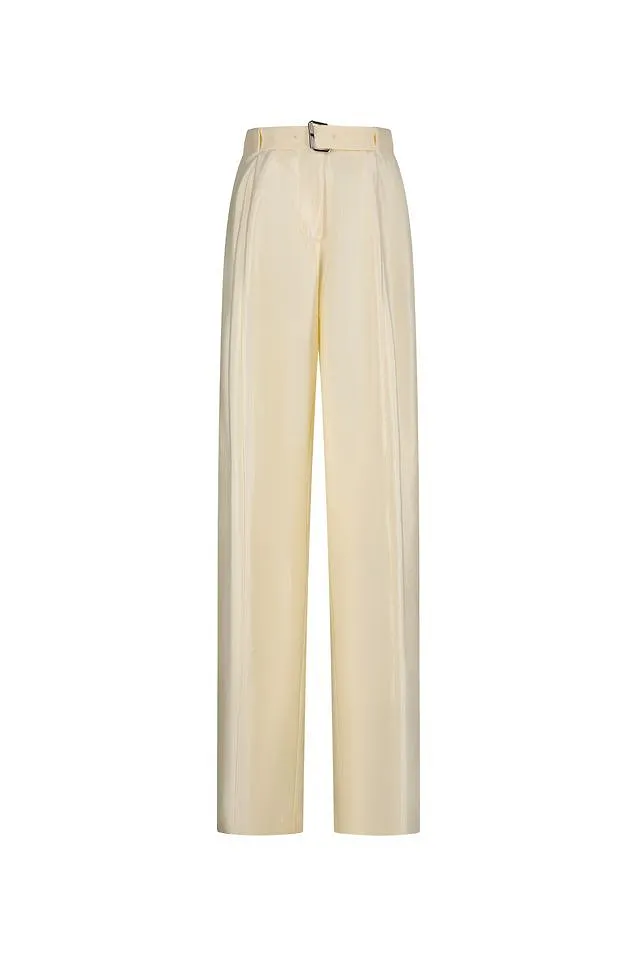 Blumarine Straight Leg Pleated Pants