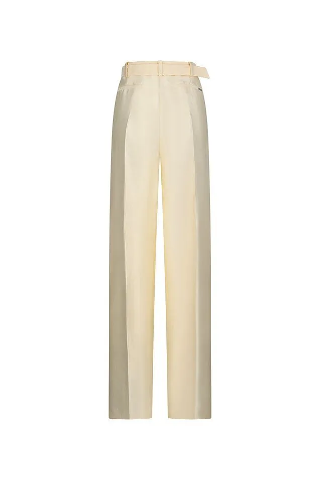 Blumarine Straight Leg Pleated Pants
