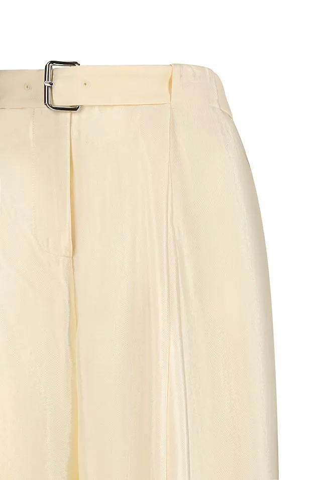 Blumarine Straight Leg Pleated Pants