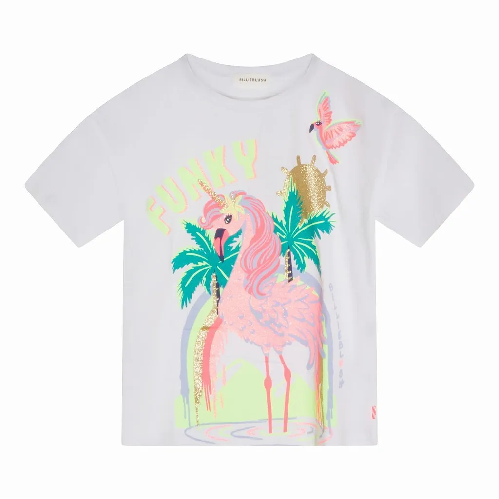 Billieblush Flamingo Graphic T-Shirt