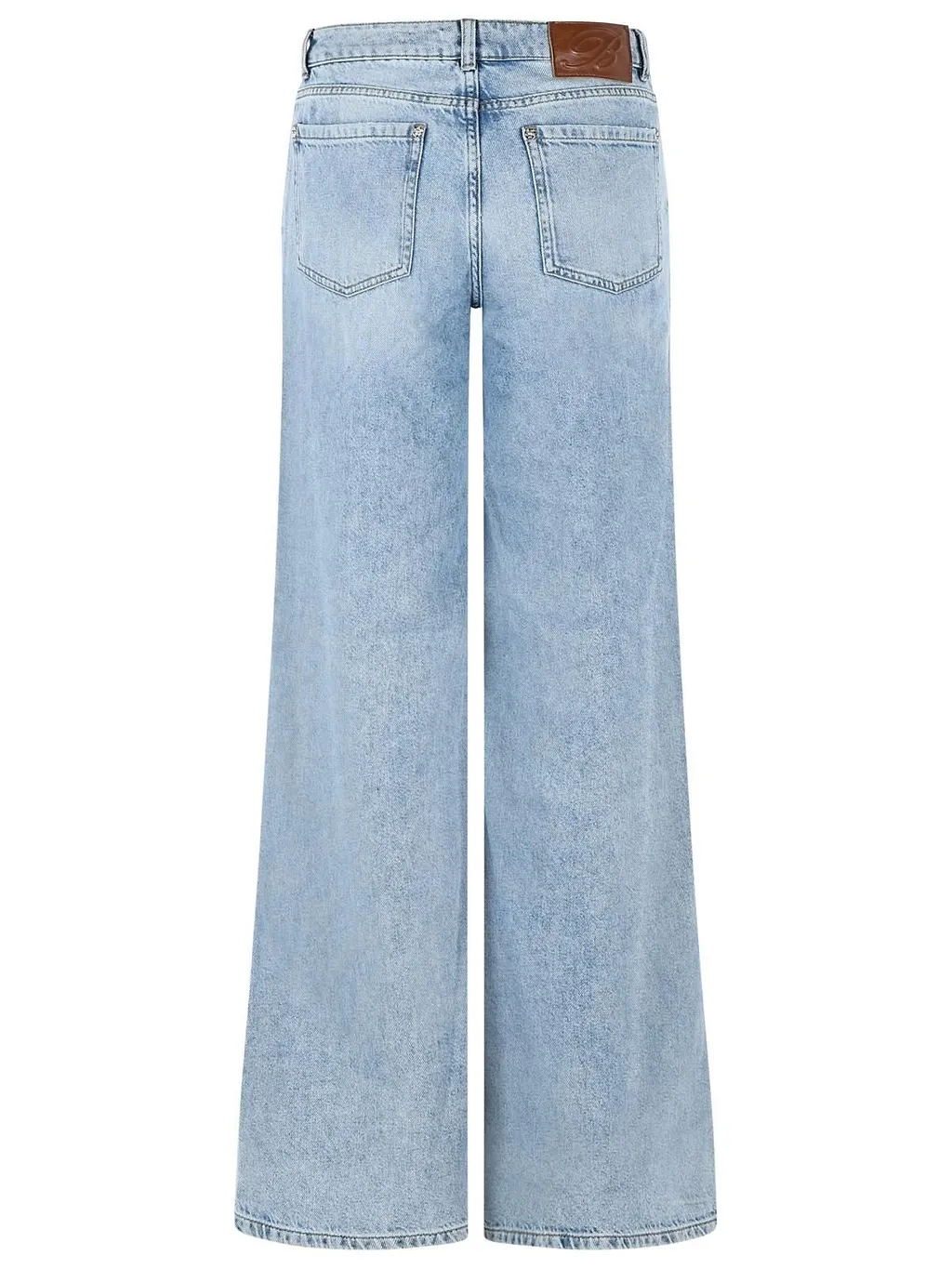 Blumarine Washed Wide-Leg Jeans