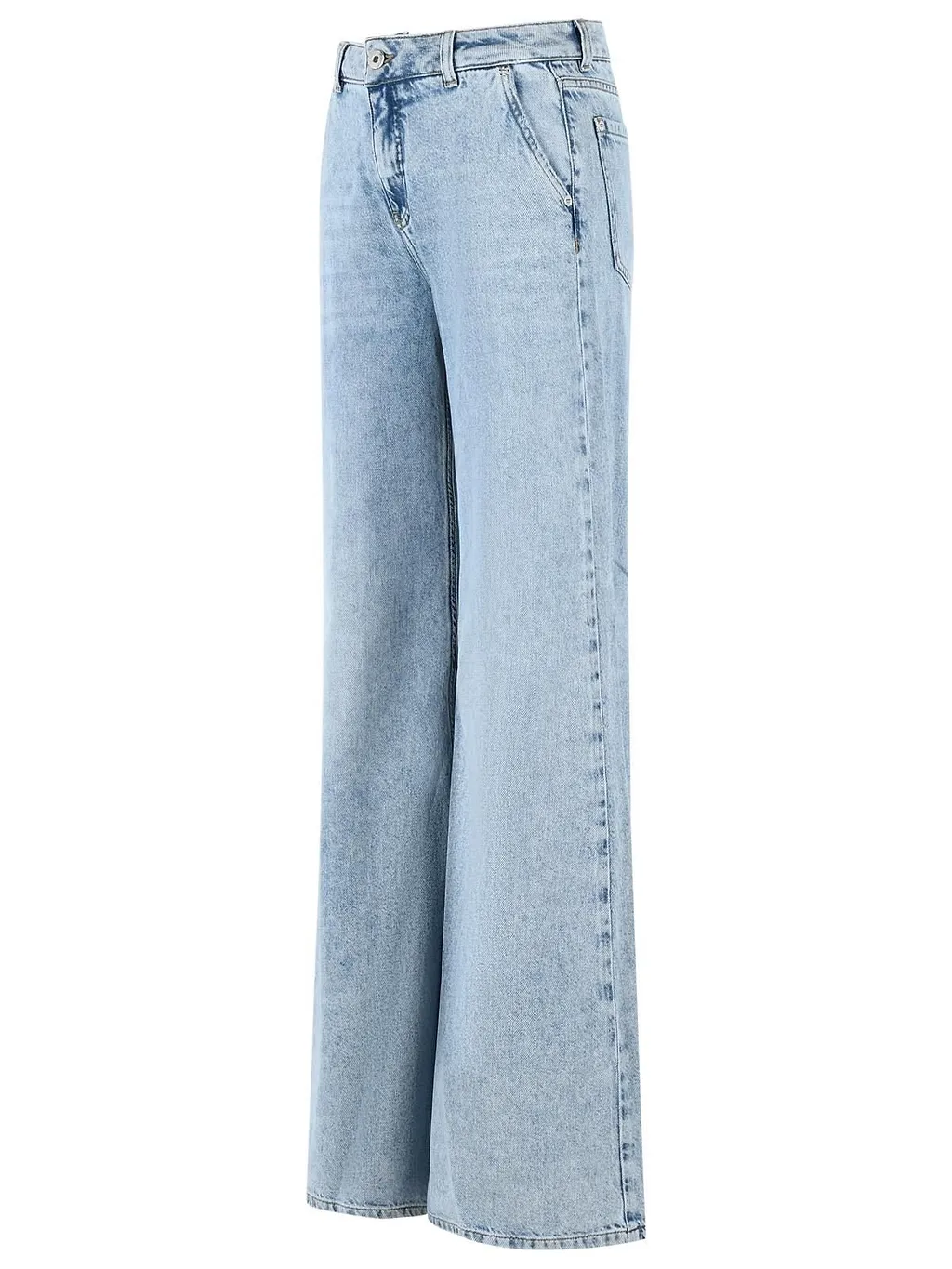 Blumarine Washed Wide-Leg Jeans