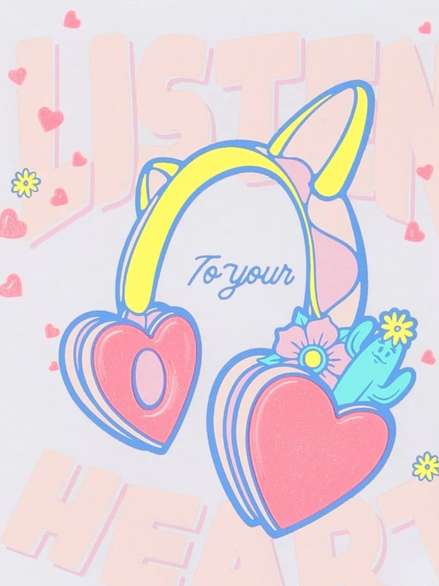Billieblush Heart Print T-Shirt