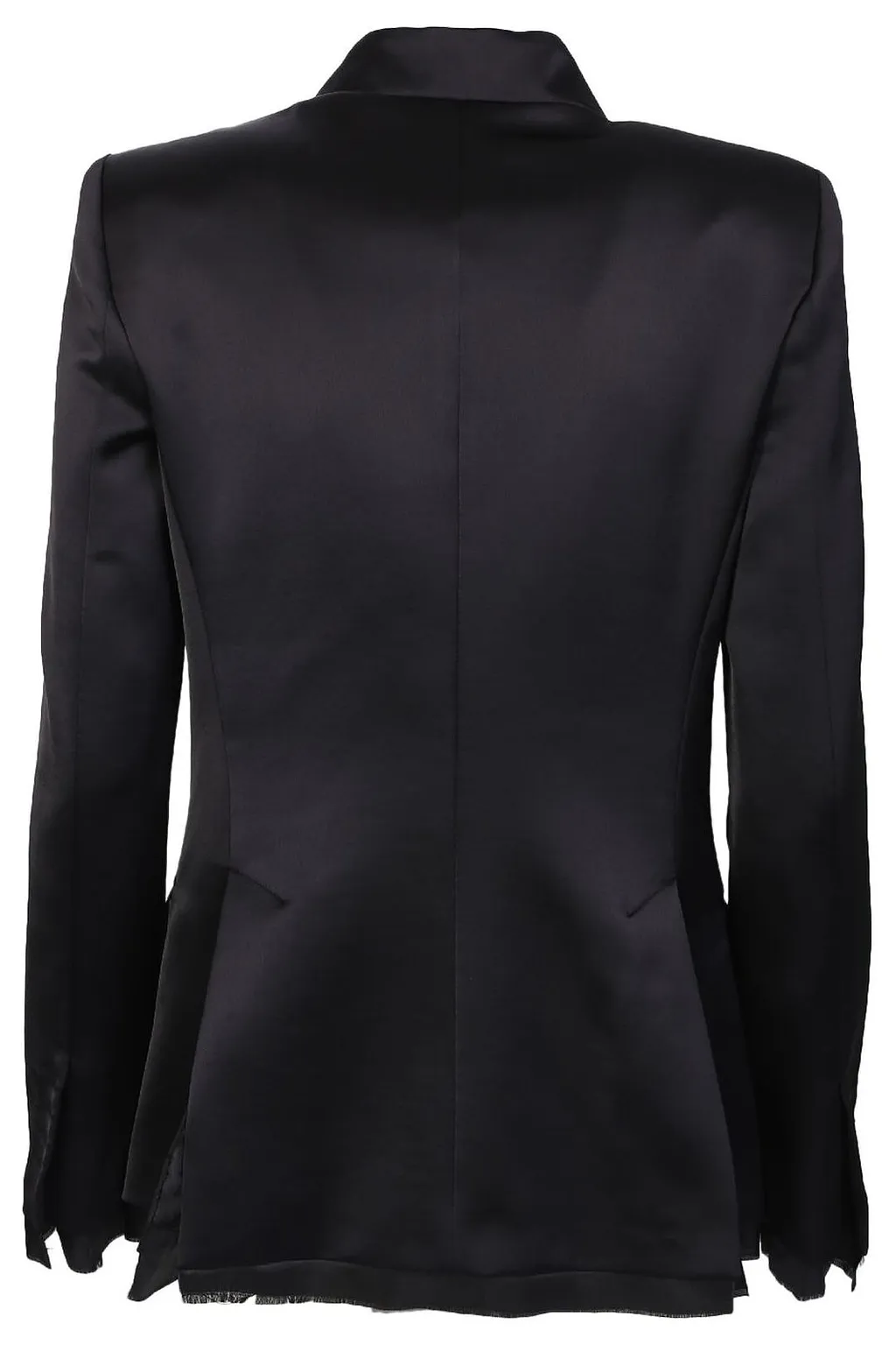 Blanca Vita Satin Double-Breasted Blazer