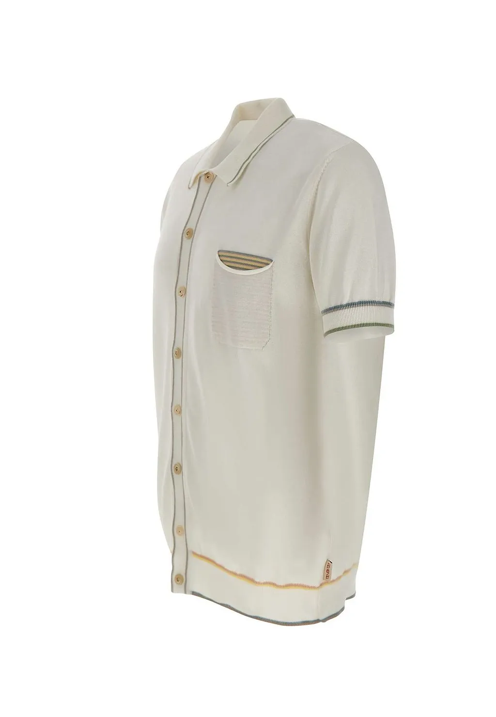 Bob Brett Contrast-Trim Knit Shirt