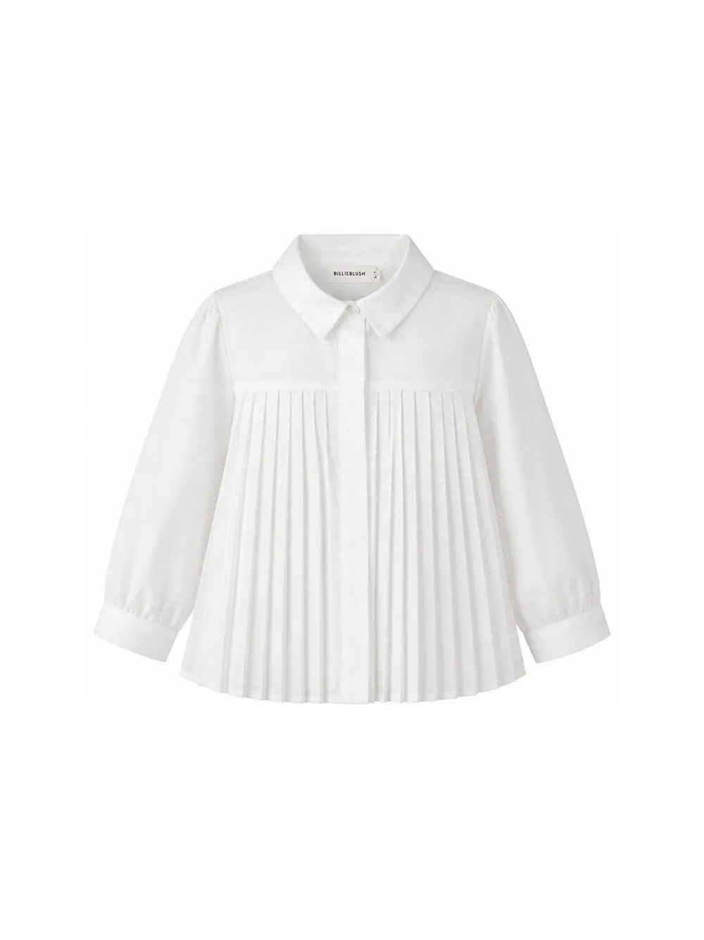 Billieblush Pleat Detailed Straight Hem Shirt