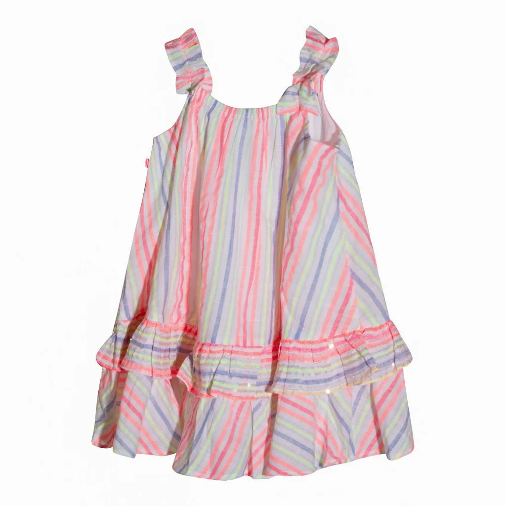 Billieblush Ruffled Striped Dress
