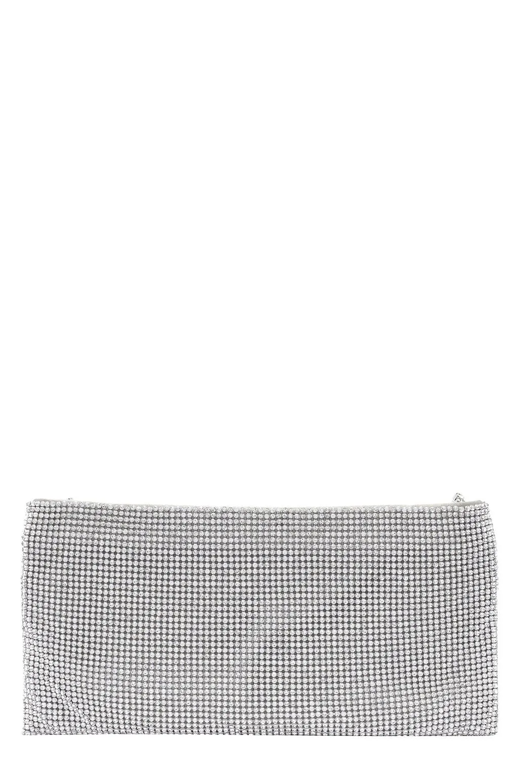Benedetta Bruzziches Your Best Friend Logo Patch Embellished Clutch Bag
