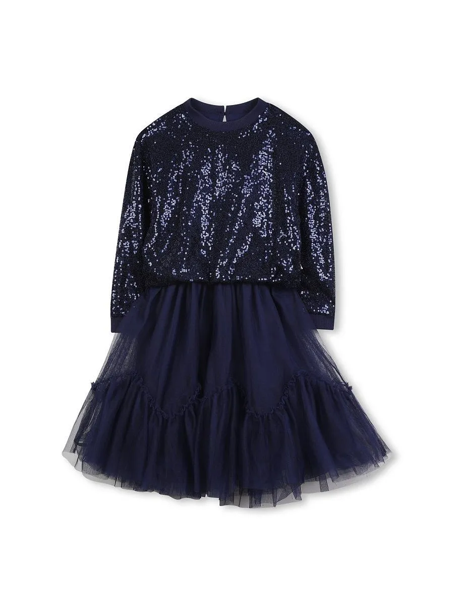 Billieblush Sequined Tulle Dress
