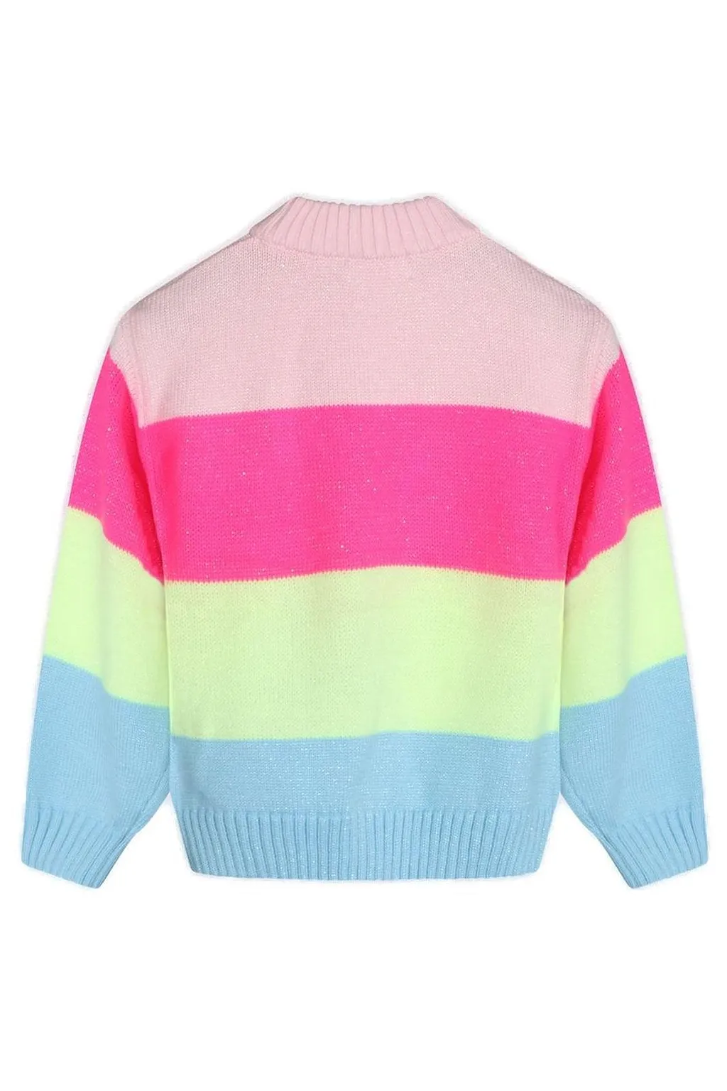 Billieblush Sequinned Striped Crewneck Jumper
