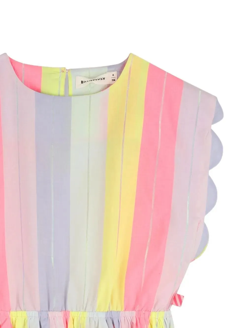 Billieblush Striped-Pattern Gathered Dress