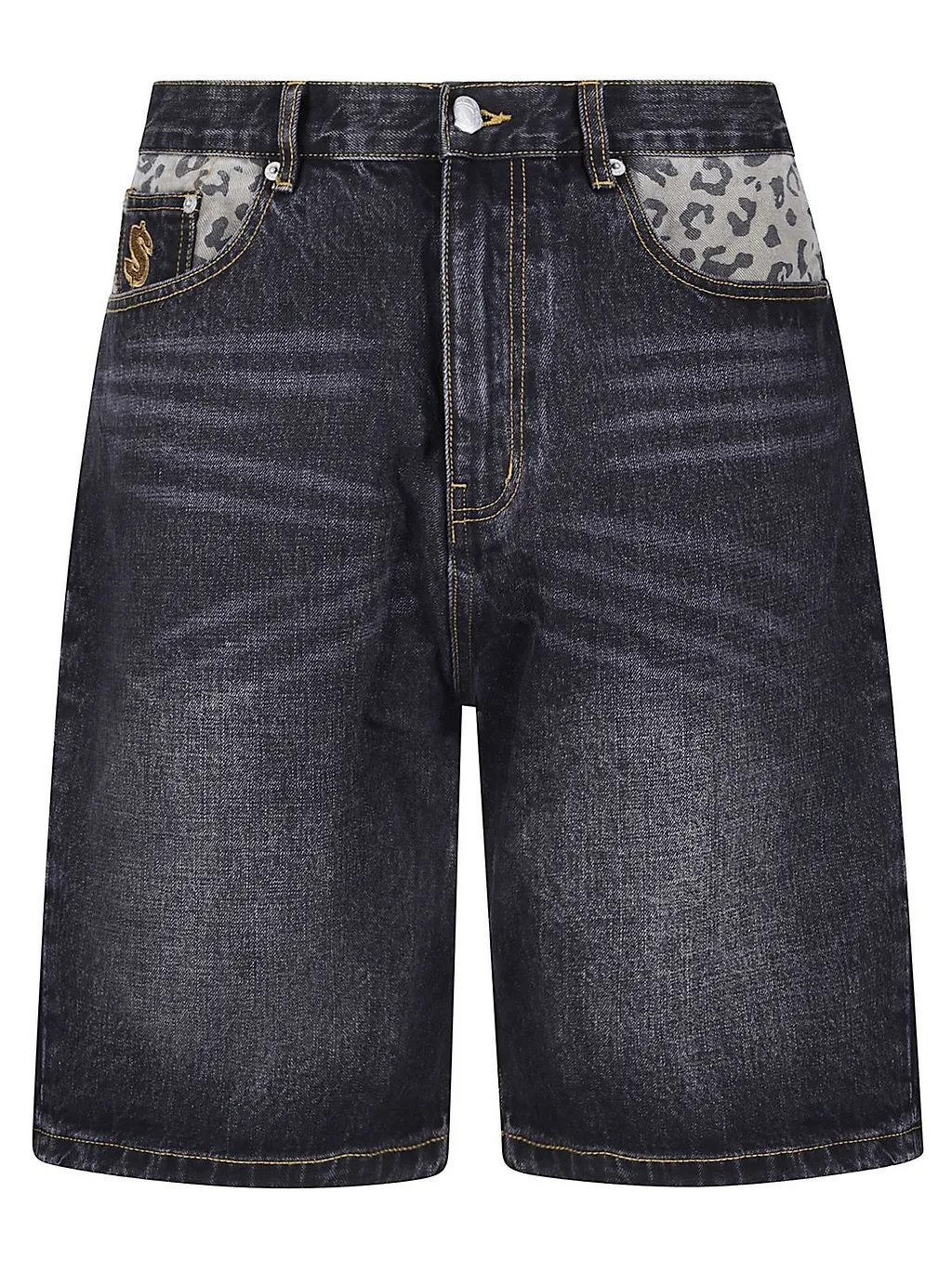 Billionaire Boys Club Astro Leopard Denim Shorts