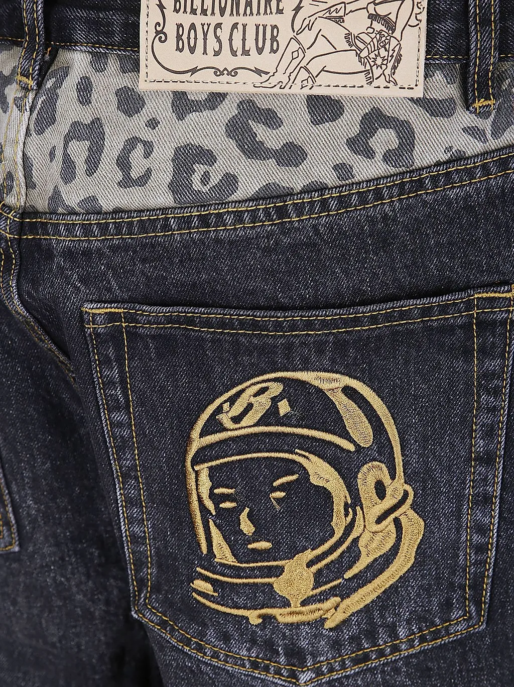 Billionaire Boys Club Astro Leopard Denim Shorts