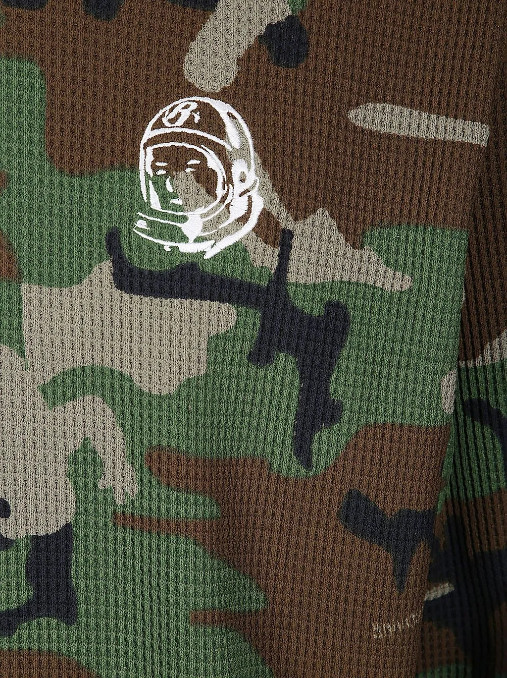 Billionaire Boys Club Camo Waffle Long Sleeve Top