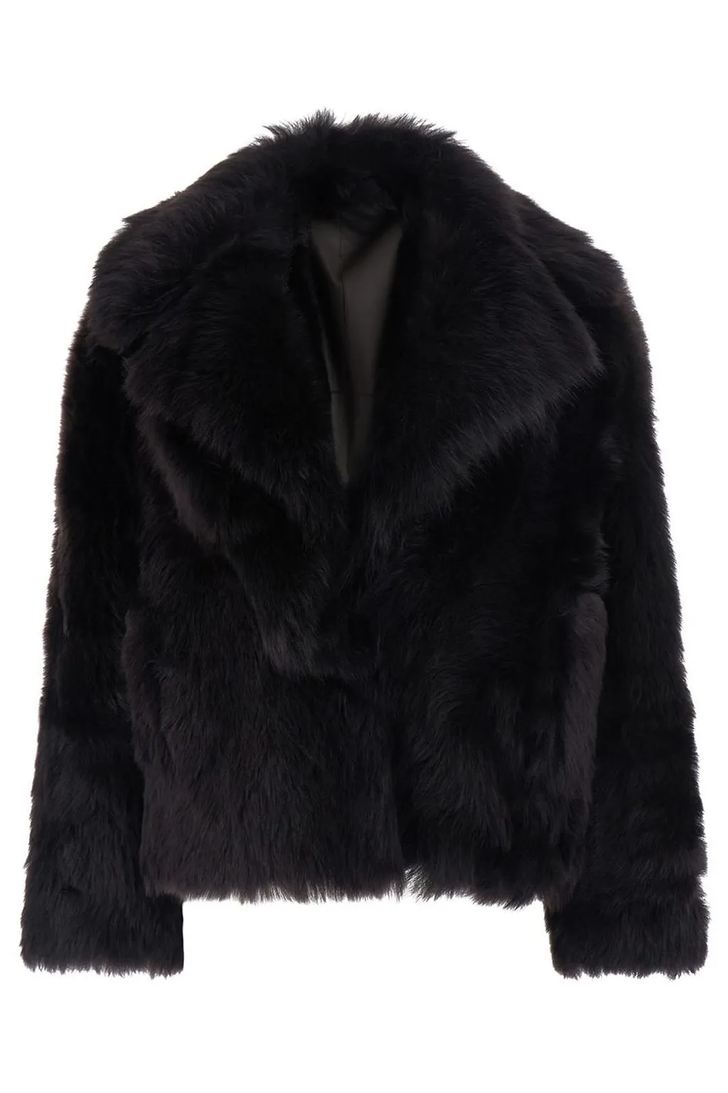 Blancha Toscana Notched-Collar Fur Jacket