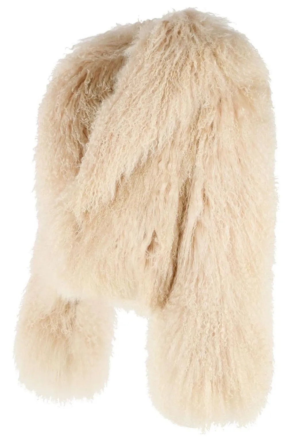 Blancha Curly Fur Cropped Jacket