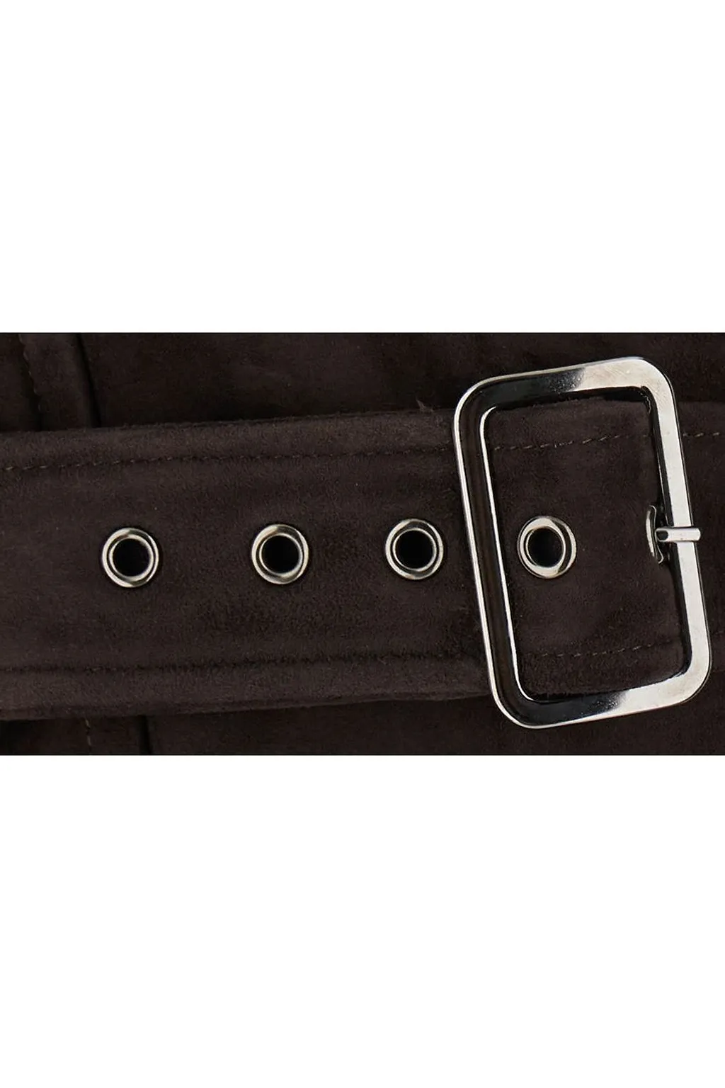 Blancha Shearling Belted Zip Jacket