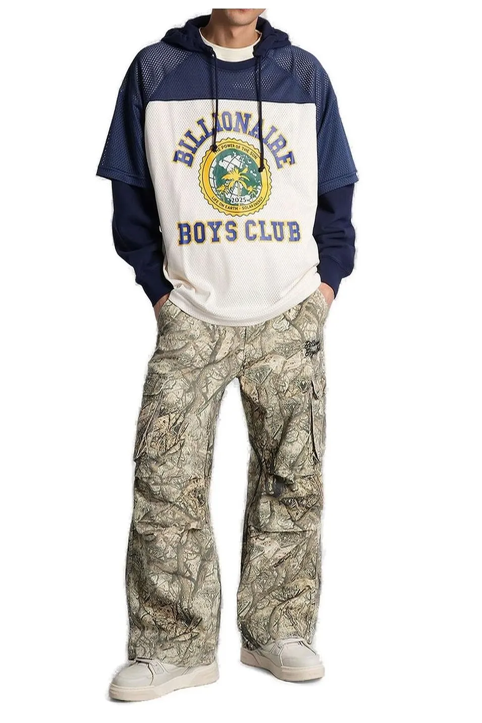 Billionaire Boys Club Printed Drawstring Hoodie