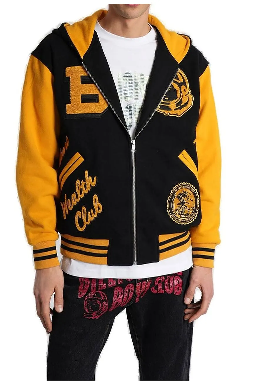 Billionaire Boys Club World College Cheerleader Zip Through Hooded Jacket