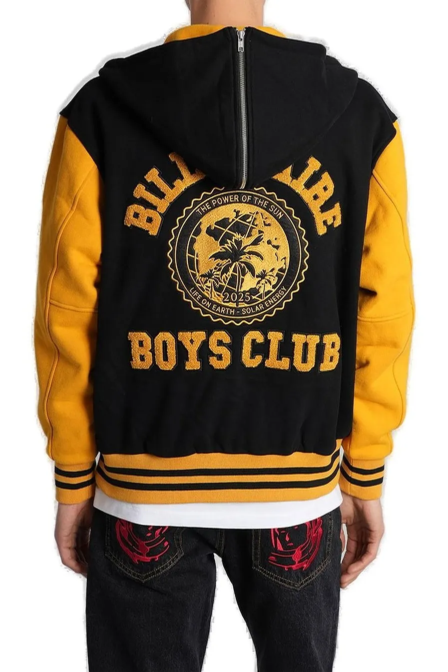 Billionaire Boys Club World College Cheerleader Zip Through Hooded Jacket