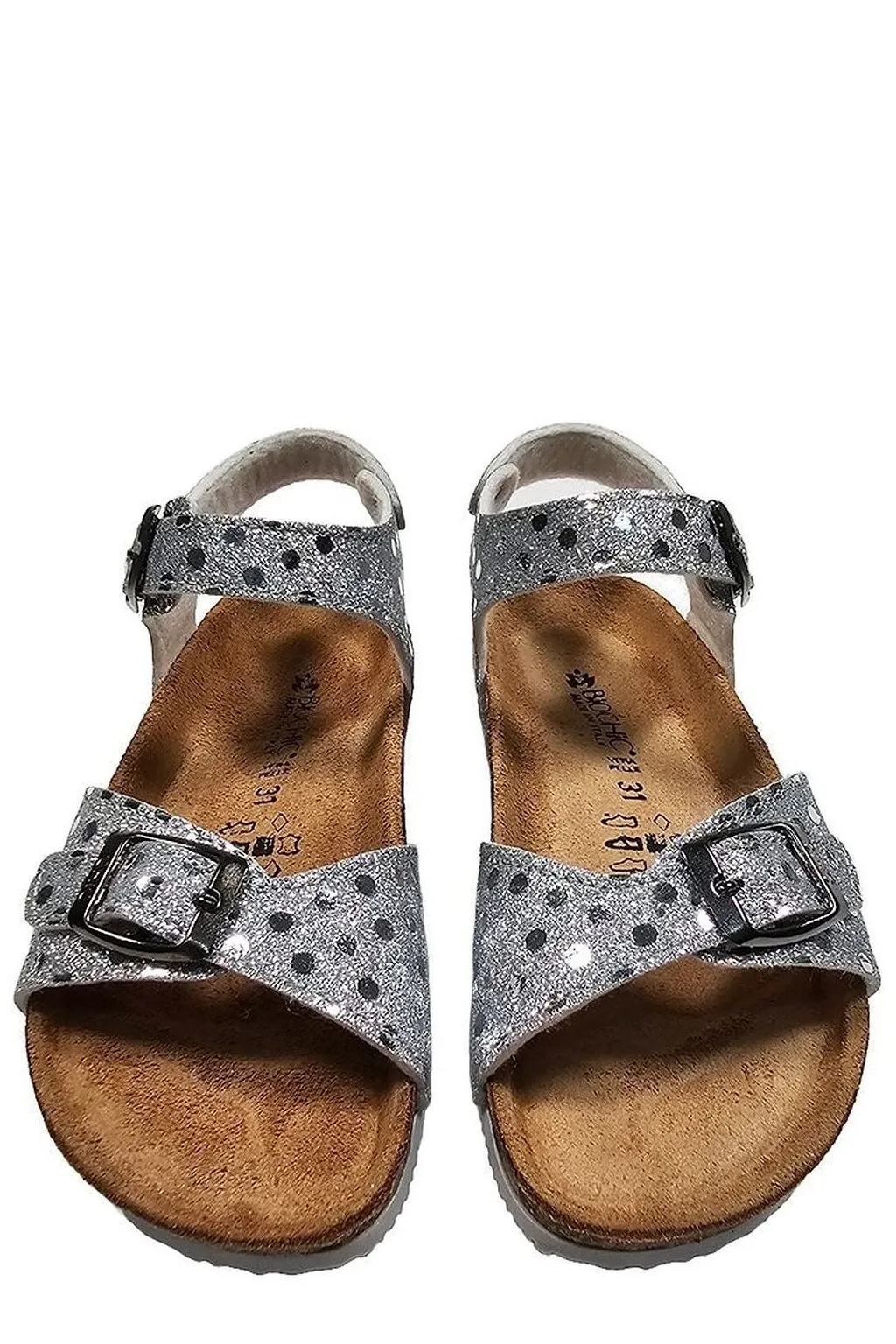 Biochic Kids Polka Dot Buckled Sandals
