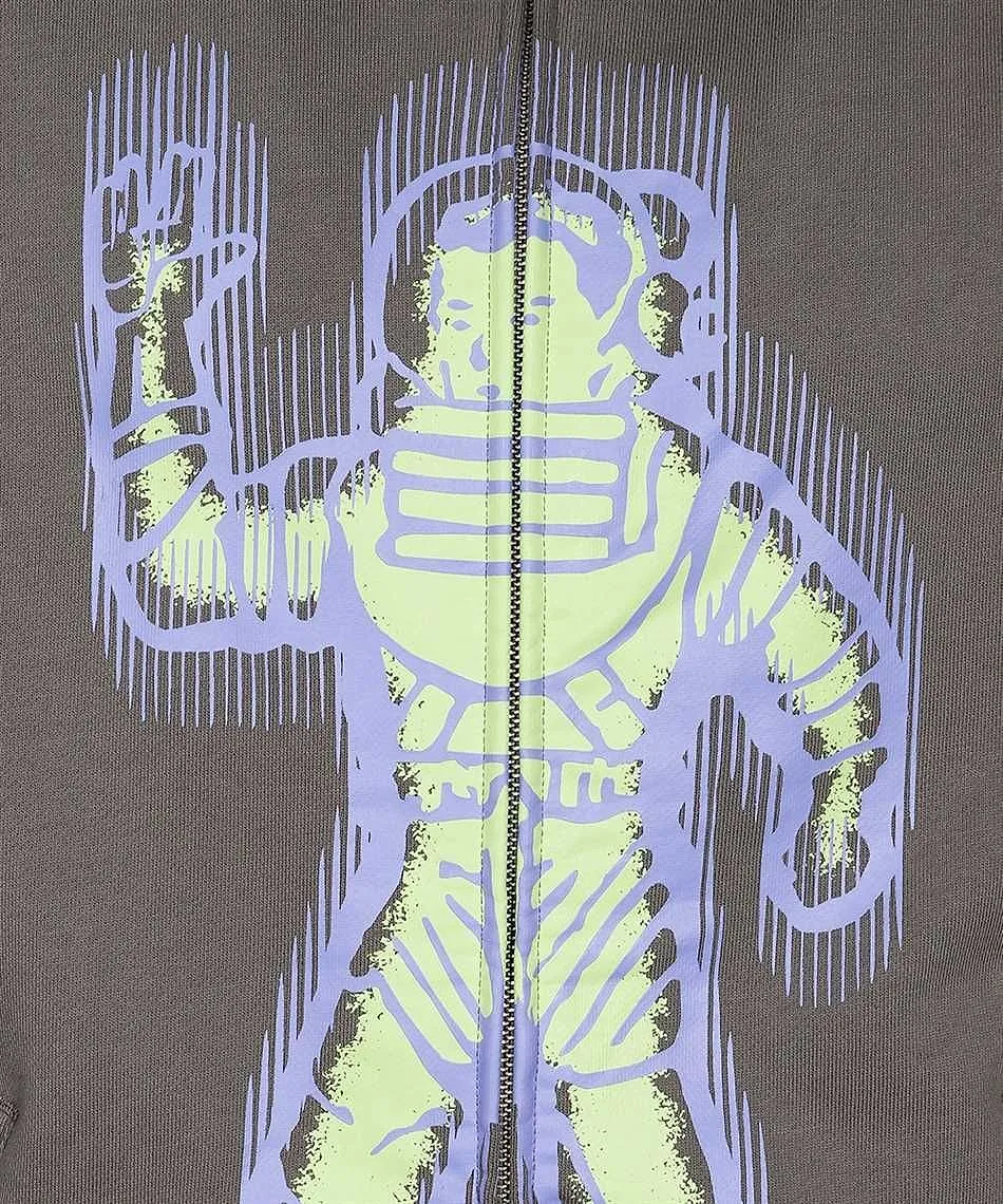 Billionaire Graphic-Printed Zip-Up Hoodie