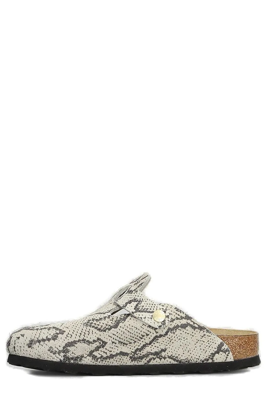 Birkenstock Embossed Buckle Fastened Flats