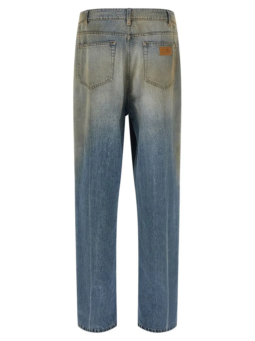 Bode Feather Runner Cropped Wide-Leg Jeans
