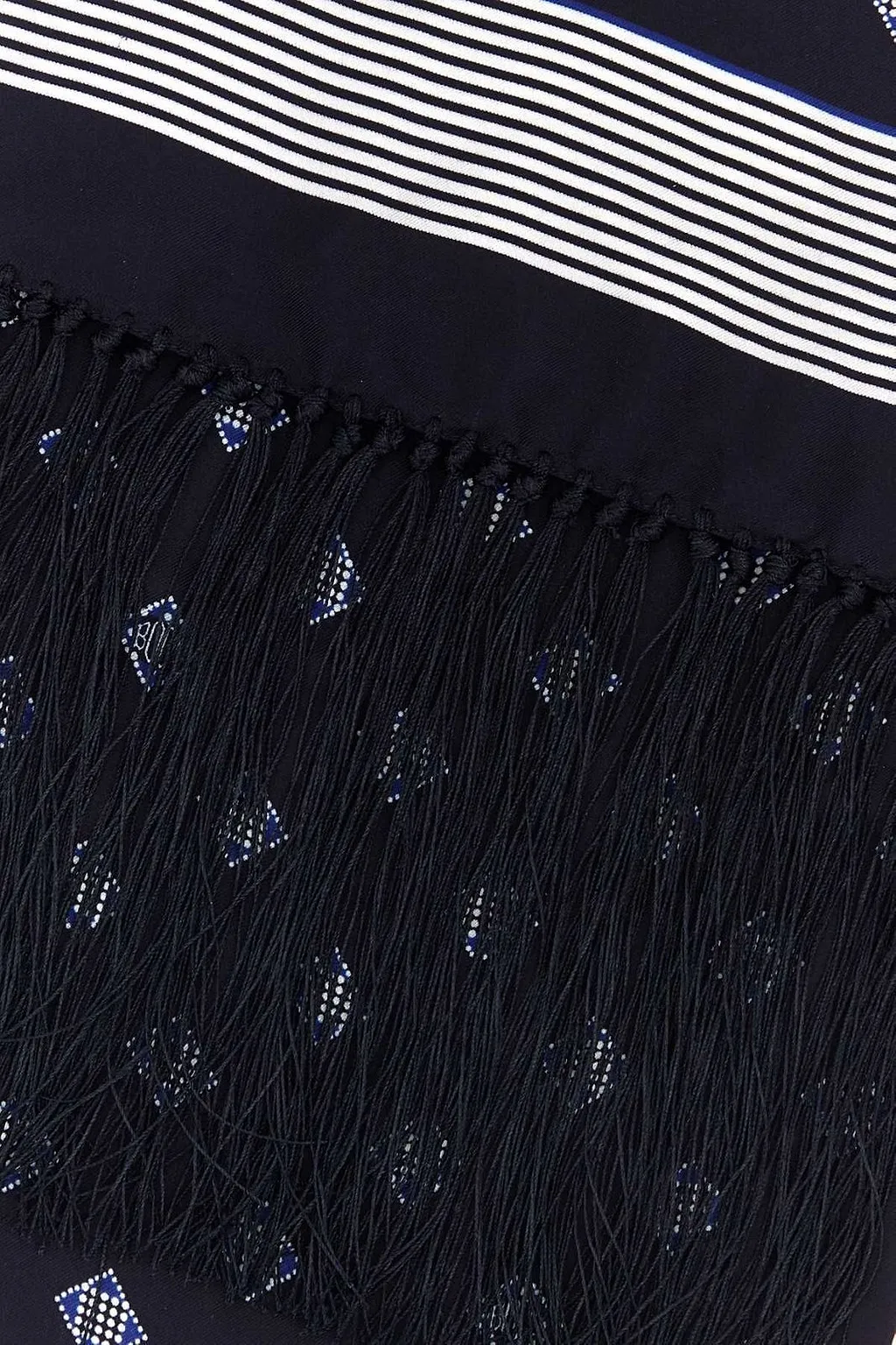 Bode Foyer Diamond Fringed Scarf