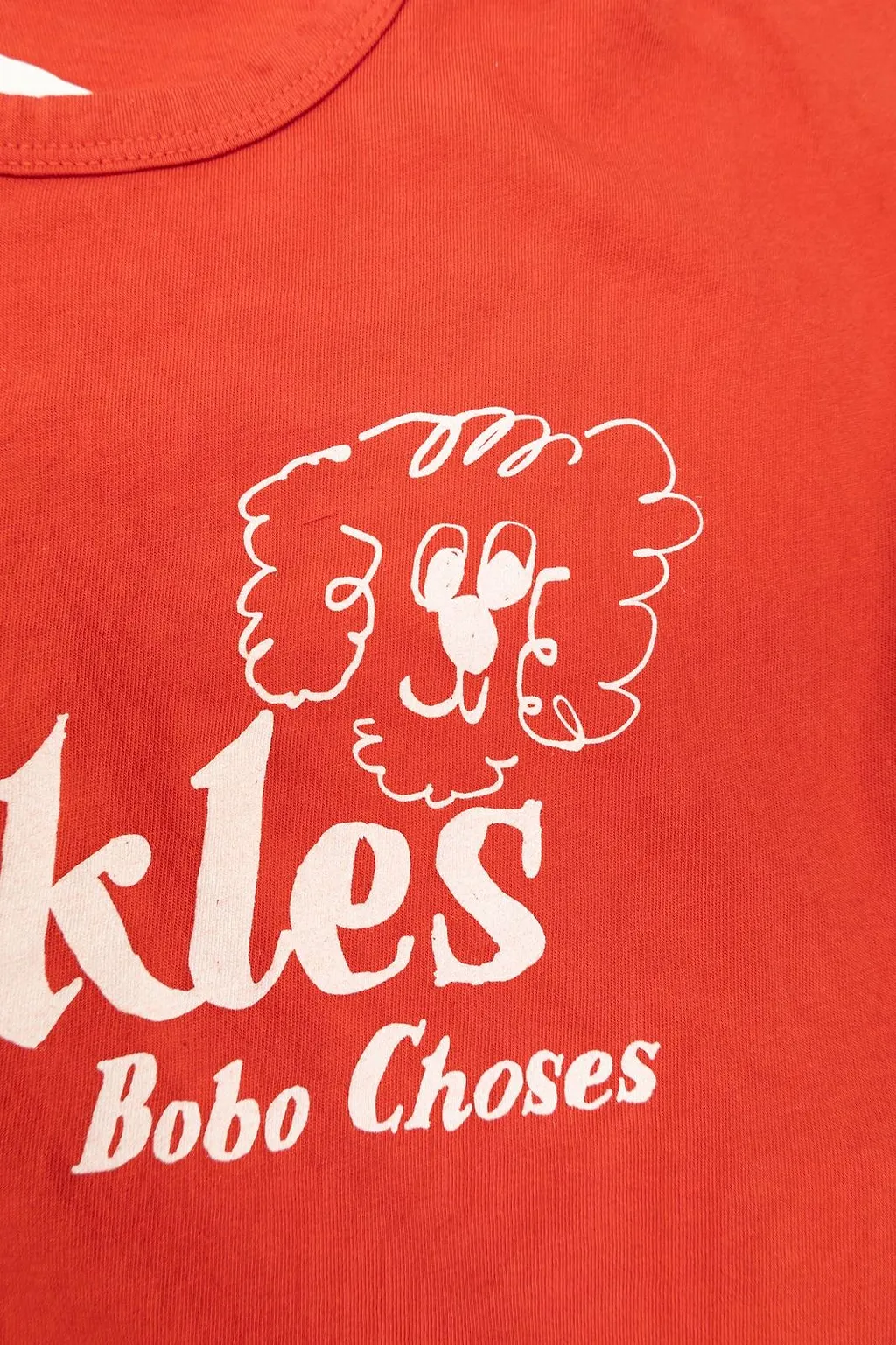 Bobo Choses Pickles The Dog Printed Crewneck T-Shirt