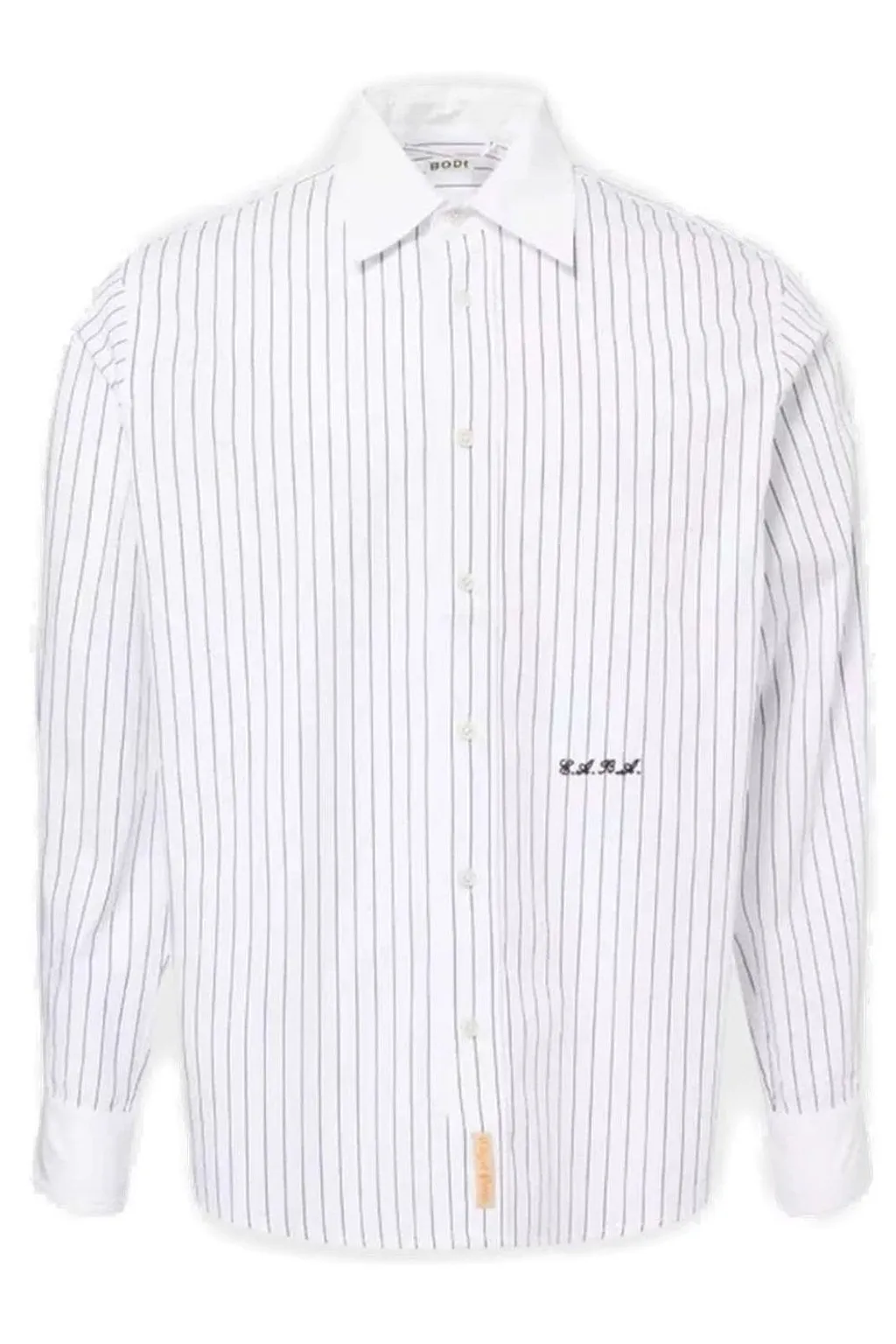 Bode Steamboat Long Sleeved Striped Shirt