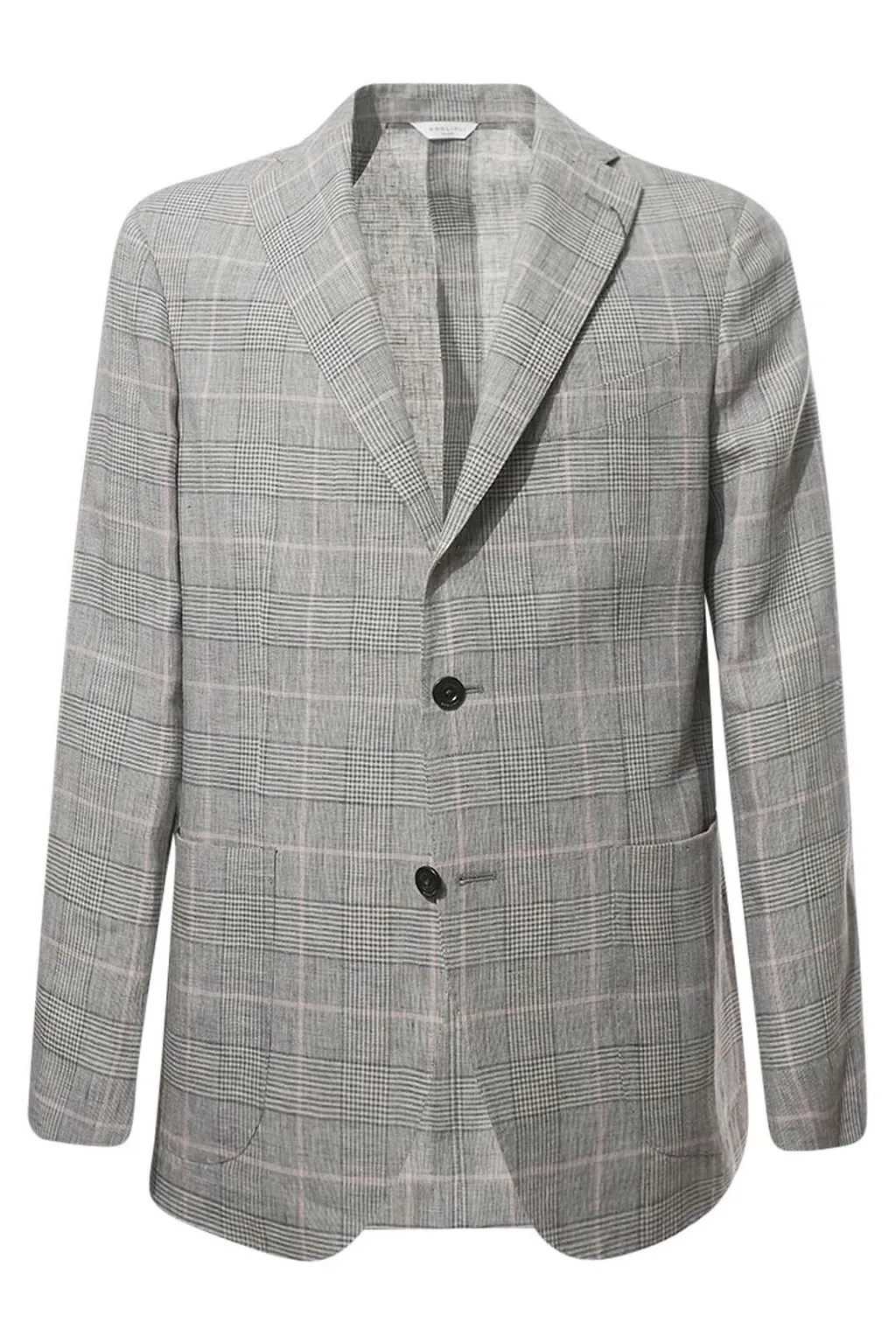 Boglioli Checked Two-Button Blazer