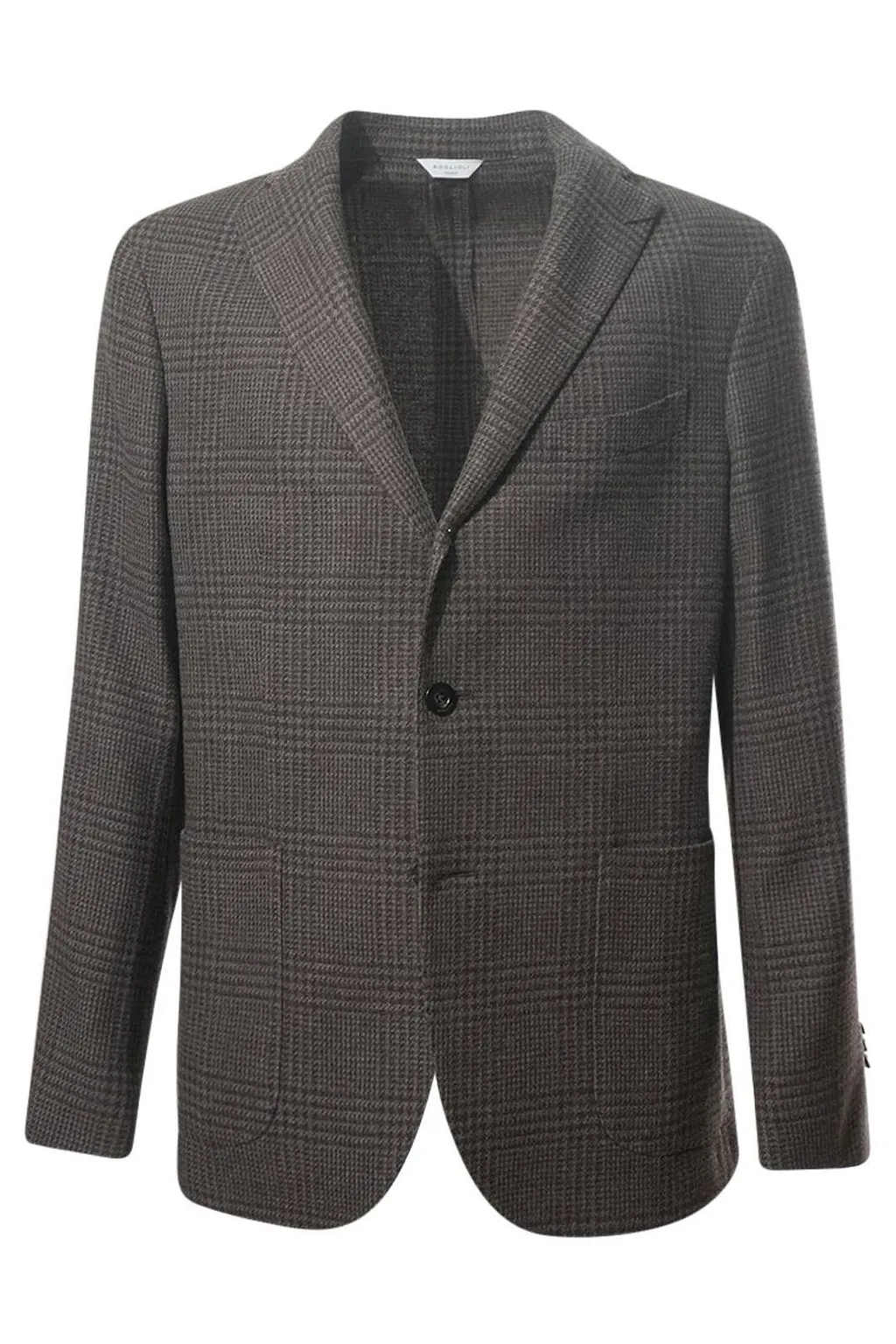 Boglioli Checked Two-Button Blazer