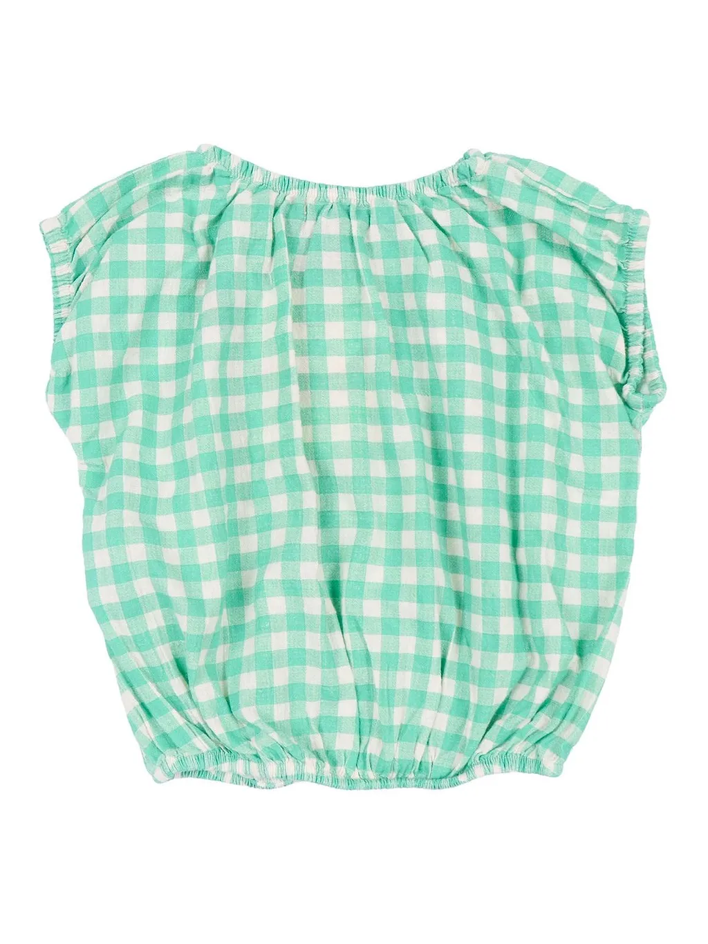 Bobo Choses Pixel Sugar Beet Vichy Woven Blouse