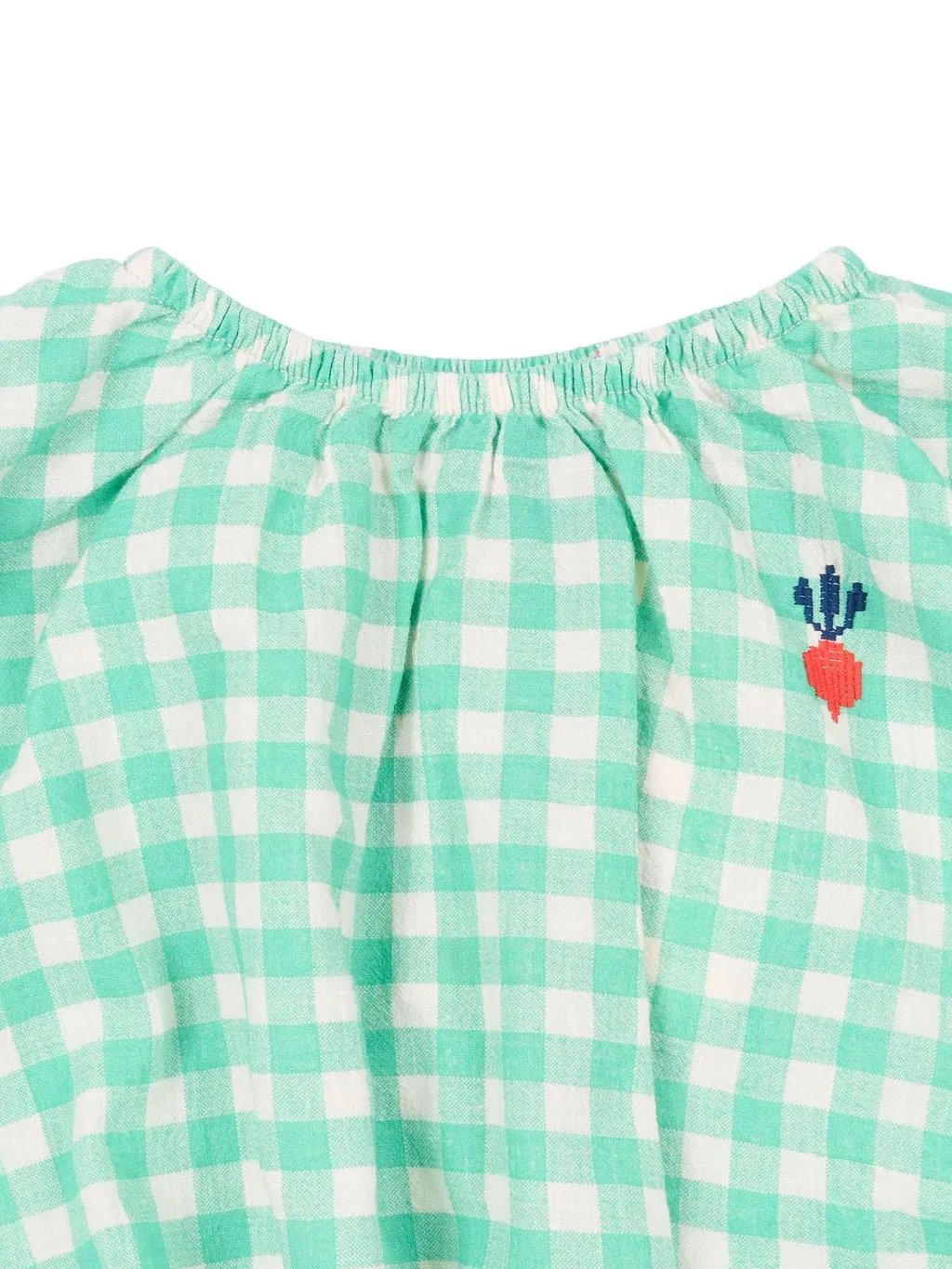 Bobo Choses Pixel Sugar Beet Vichy Woven Blouse