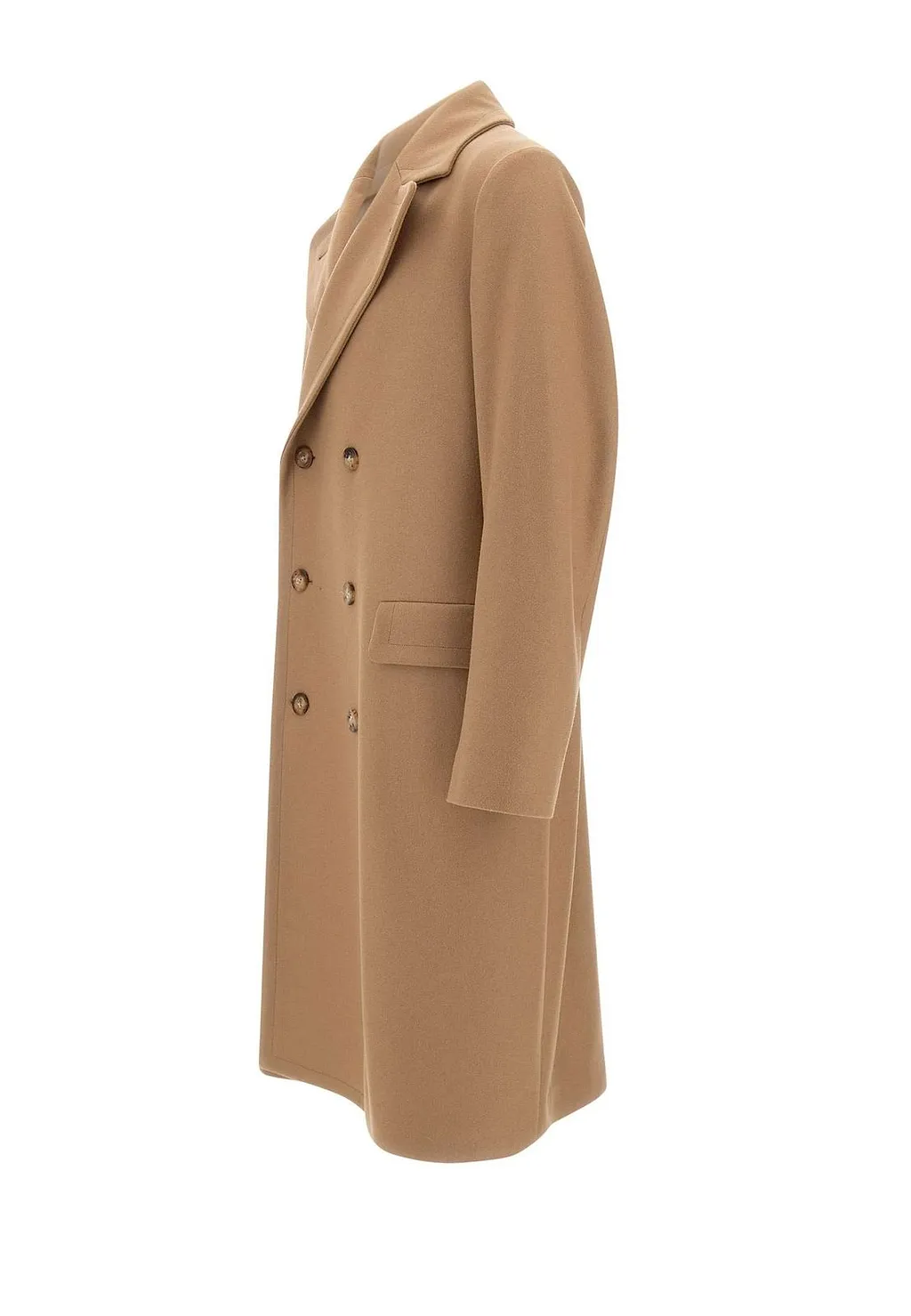 Boglioli Double-Breasted Peak-Lapel Coat