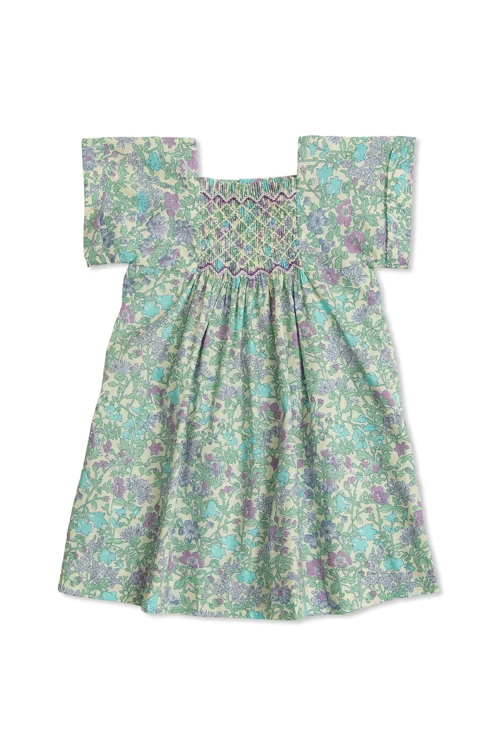 Bonpoint Wide Sleeved Printed Pais Dress