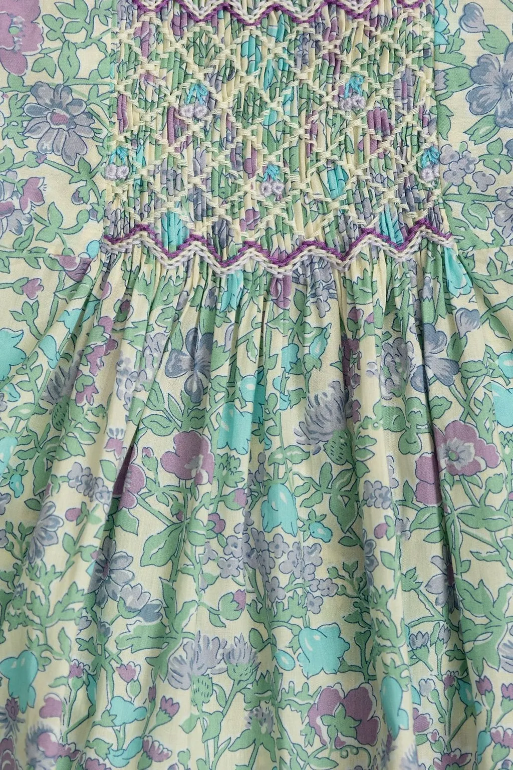 Bonpoint Wide Sleeved Printed Pais Dress
