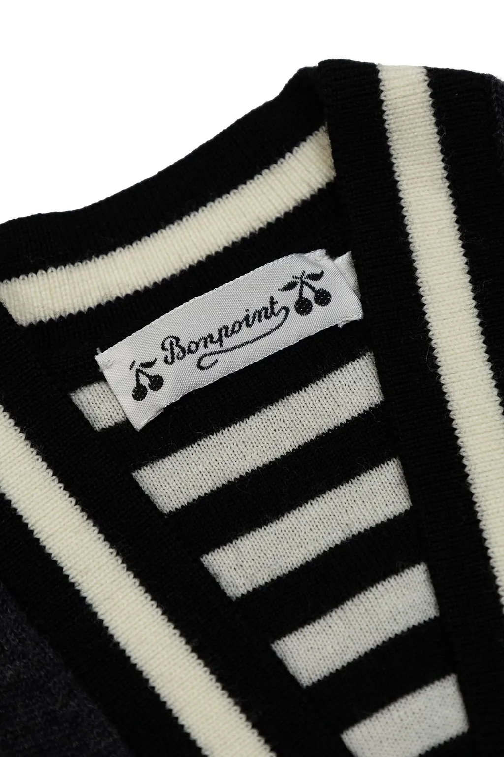 Bonpoint V-Neck Button-Up Cardigan