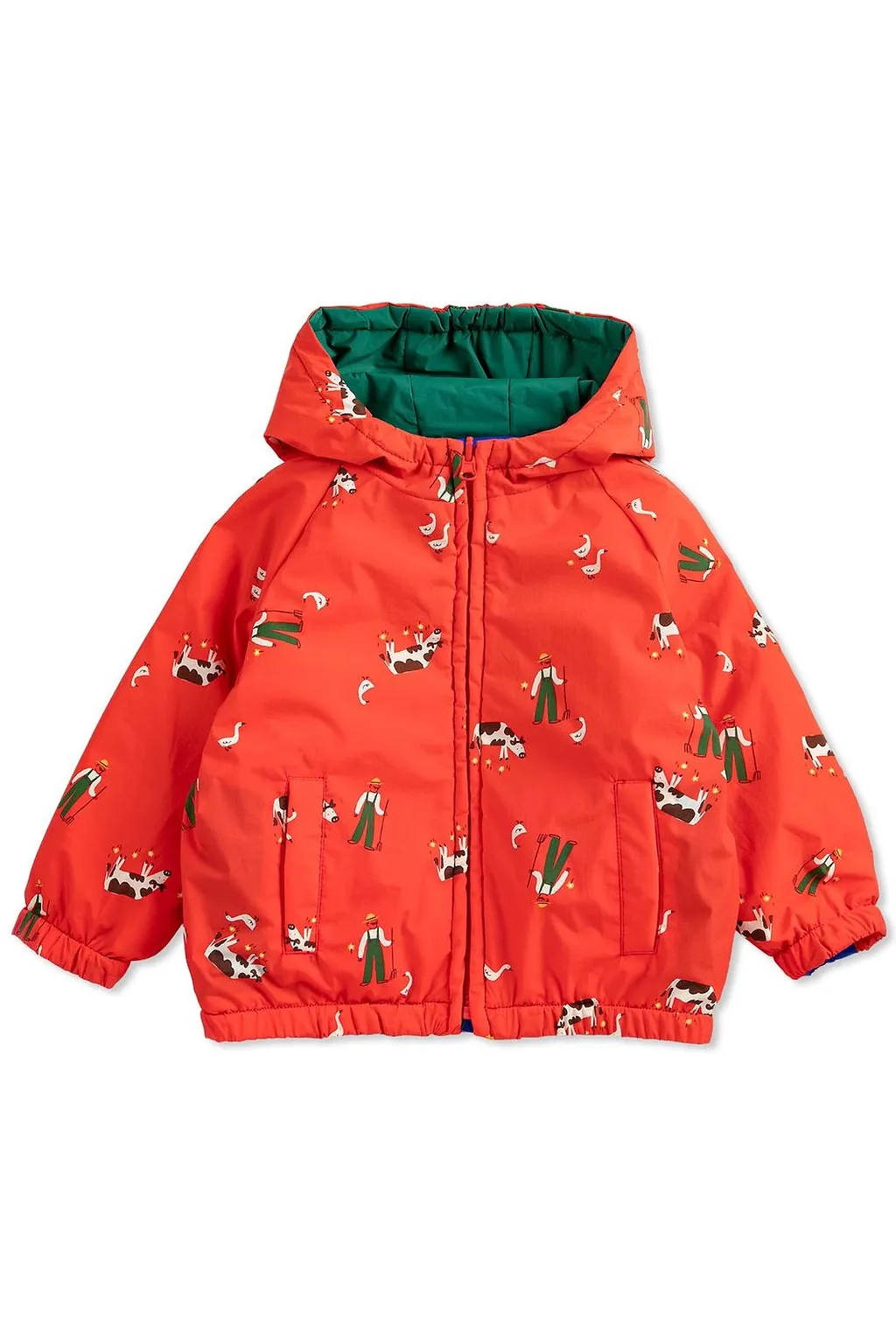 Bobo Choses Reversible Printed Hooded Jacket