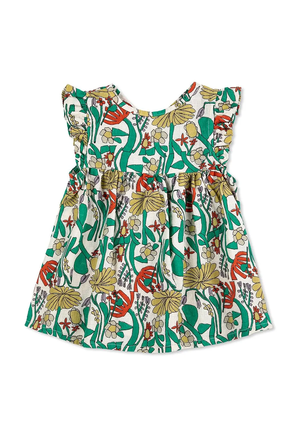 Bobo Choses Ruffled Floral Print Dress