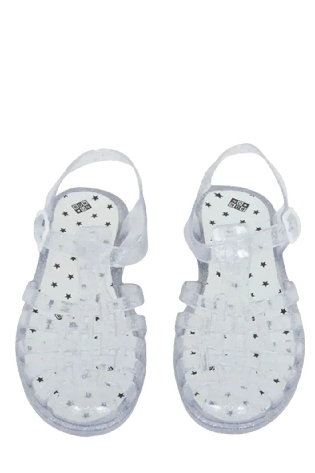 Bonton Glitter Jelly Flat Sandals