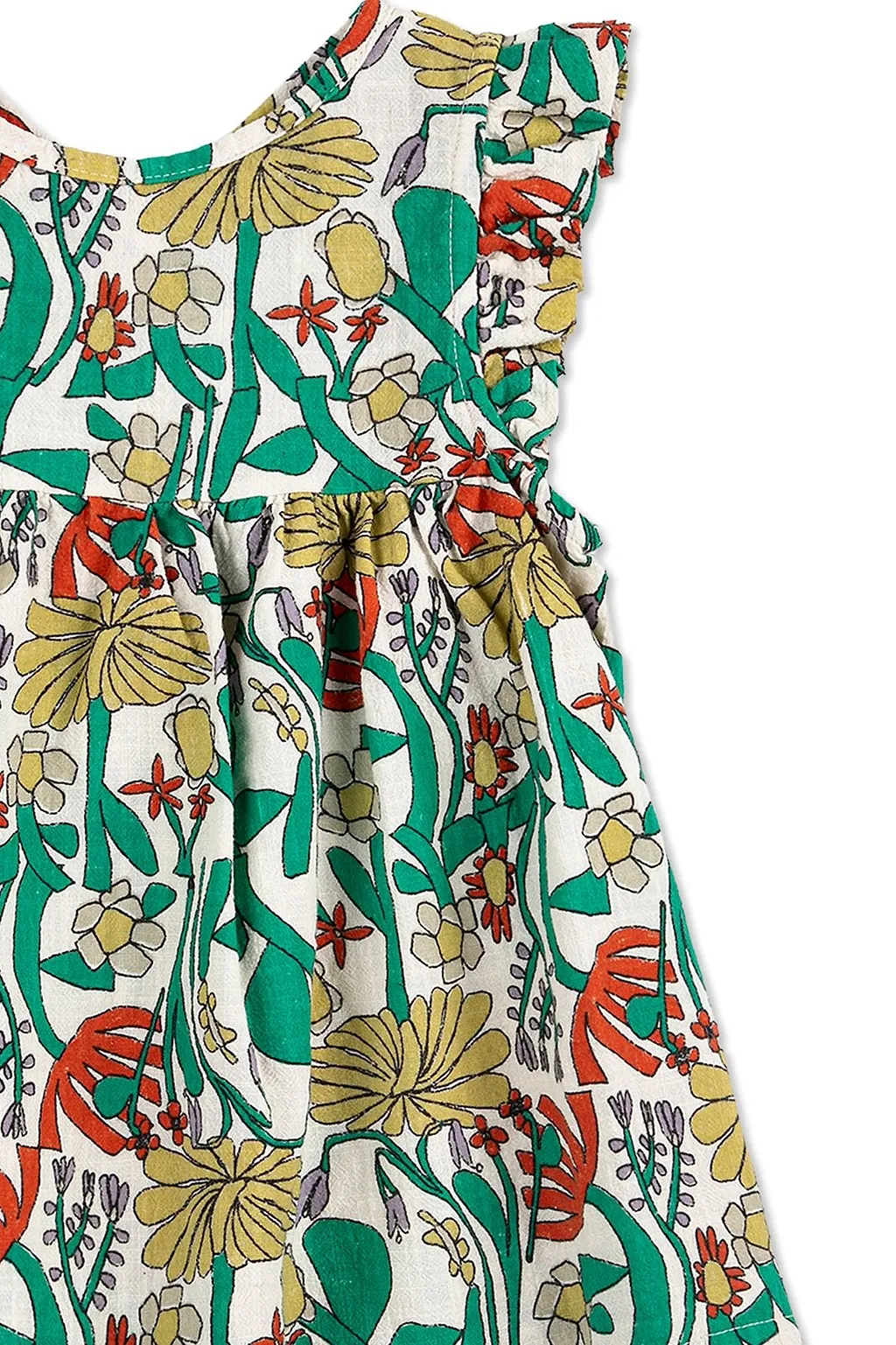 Bobo Choses Ruffled Floral Print Dress